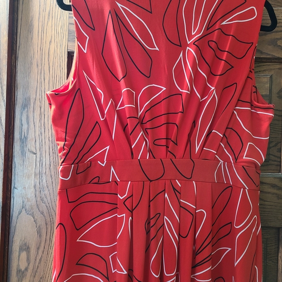 Chico's Red and White Maxi Dress - Picture 2 of 5